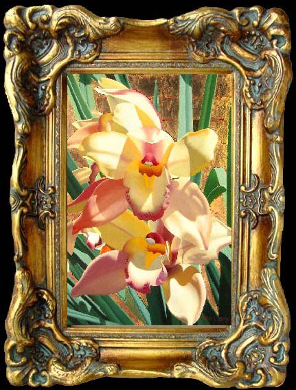 framed  unknow artist Still life floral, all kinds of reality flowers oil painting  74, Ta045